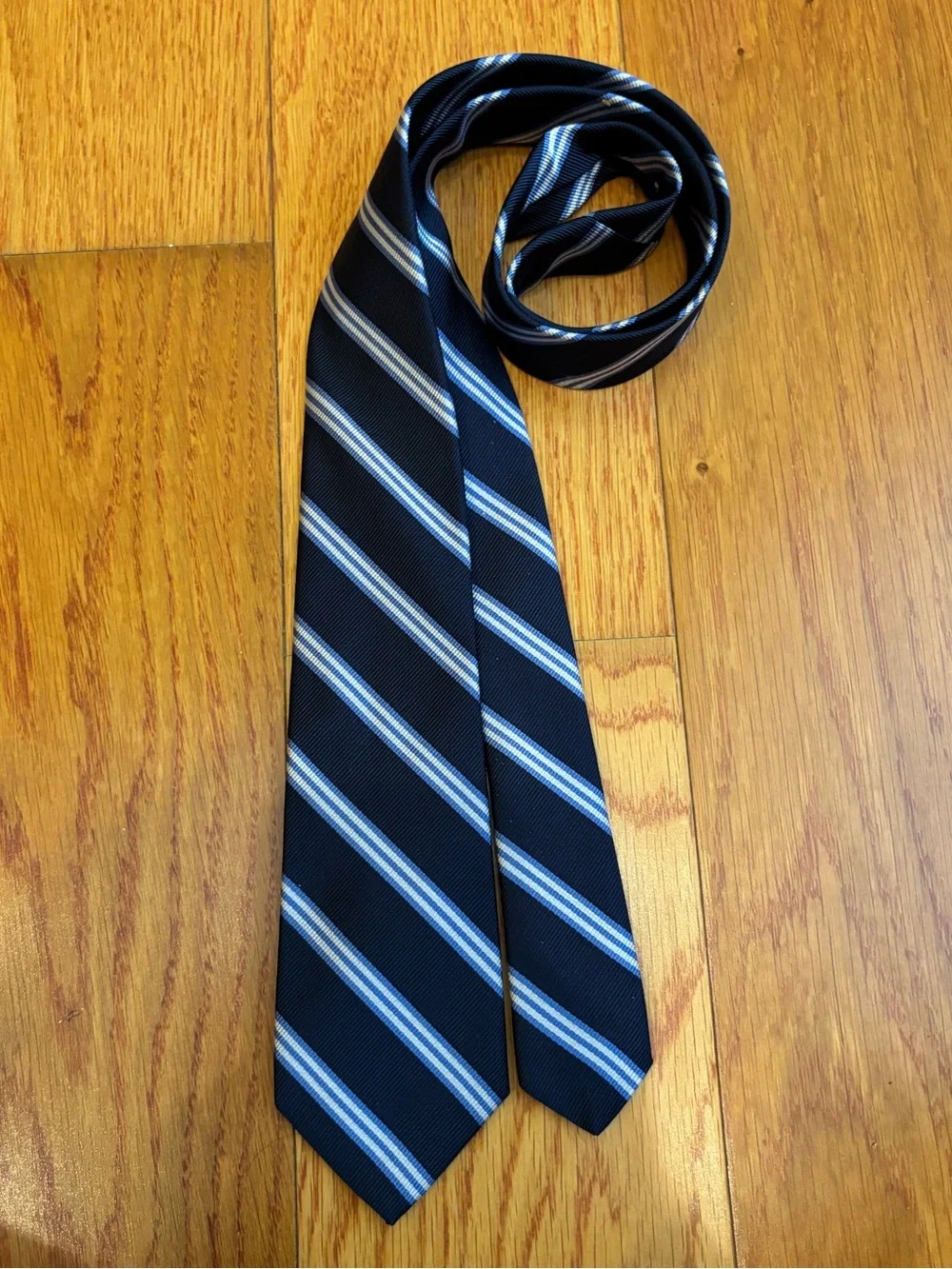 Brooks Brothers Kids Blue Striped Tie